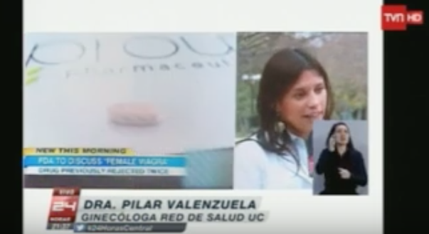 Viagra Femenino a un paso de las farmacias/ Dra. Pilar Valenzuela, Noticiero Central.