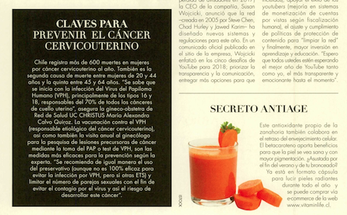 Claves para prevenir el cáncer cervicouterino/ Dra. Alexandra Calvo, Mujer.