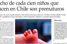 Ocho de cada cien niños que nacen en Chile son prematuros/ Dr. Jorge Carvajal, El Mercurio.