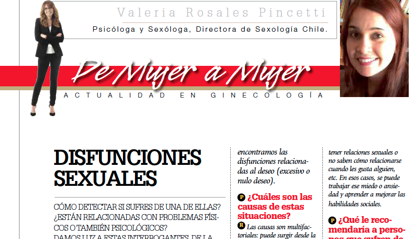 Disfunciones sexuales/ Dra. Angie Vergara, De Mujer a Mujer.